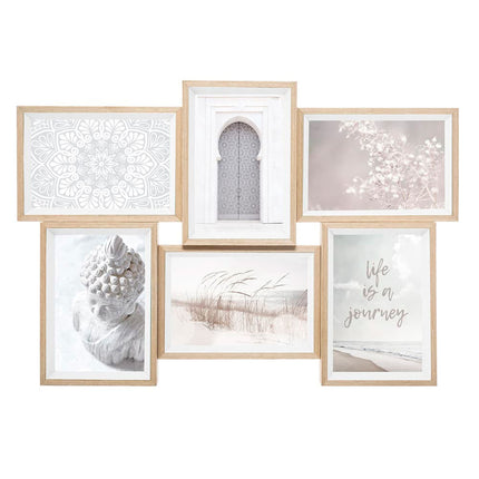 Fotorahmen Atmosphera Mille-Mille 6 fotos Holz MDF (45 x 31 cm)