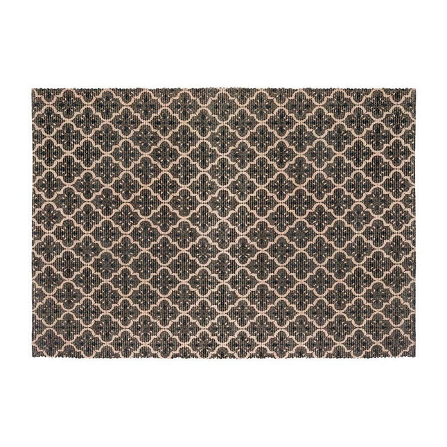 Teppich Atmosphera Schwarz Beige Baumwolle (60 x 90 cm)