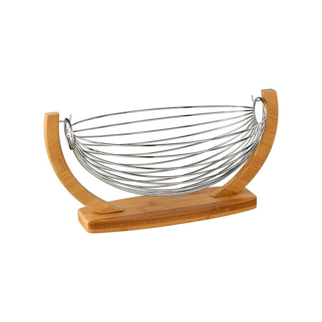 Obstschale 5five Swing Rostfreies Chrom-Metall (36,5 x 21 x 18,5 cm)