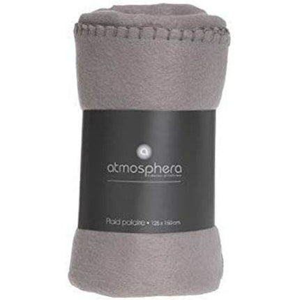 Fleece-Decke Atmosphera Braun Baumwolle (125 x 150 cm)