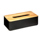 Tissue-Box 5five 25 x 13 x 8.7 cm Schwarz Bambus