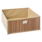 Aufbewahrungsbox 5five 31 x 31 x 13.5 cm Badezimmer natürlich Bambus 31 x 31 x 31 cm