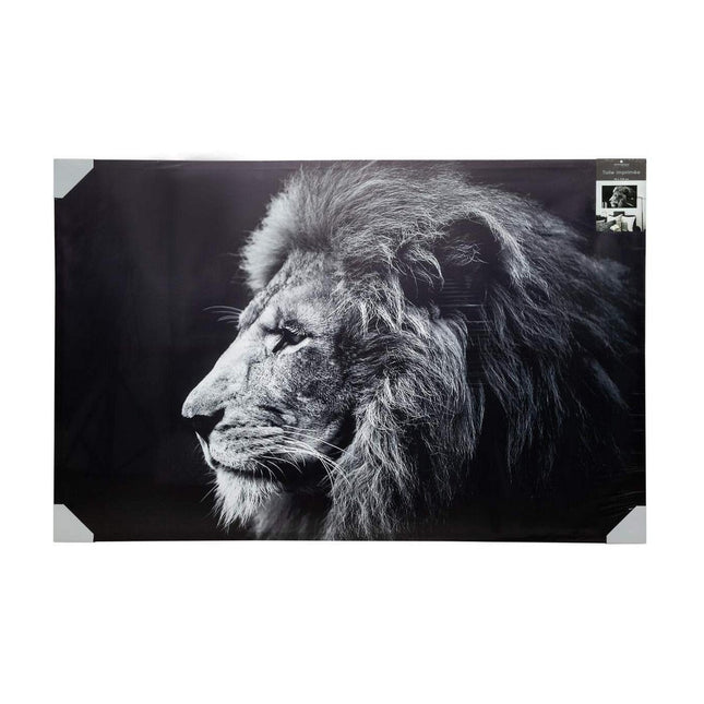 Bild Atmosphera Löwe Canvas-Stoff Dekorativ (118 x 78 x 3,5 cm)