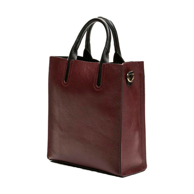 Damen Handtasche Maison Heritage TENA-BORDEAUX Rot (25 x 28 x 10 cm)