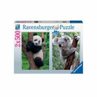 Puzzle Ravensburger Panda & Koala 2 x 500 Stücke