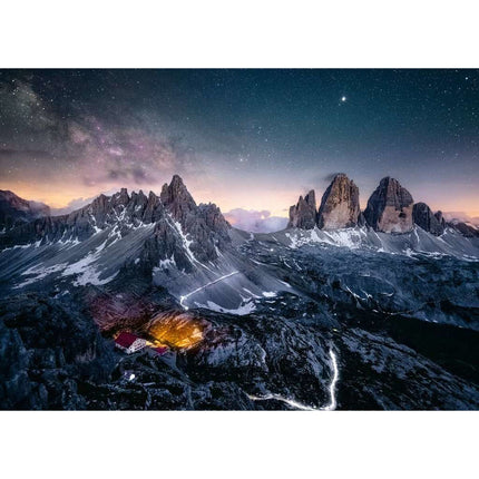 Puzzle Ravensburger 17318 Three Peaks at Lavaredo - Italy 1000 Stücke