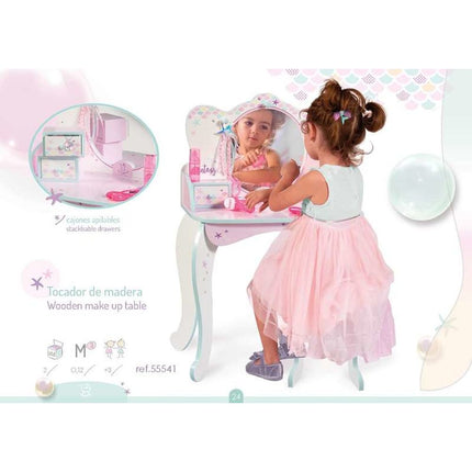 Schminktisch mit Sitzbank Decuevas Ocean Fantasy Für Kinder 84 x 35 x 55 cm