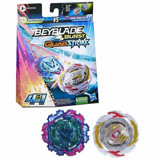Kreisel Hasbro Ambush Achilles A8 VS Gambit Dragon D8 Beyblade 2 Stück
