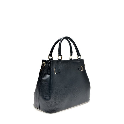 Damen Handtasche Anna Luchini SS22-AL-1762-NERO Schwarz (36 x 29 x 17 cm)