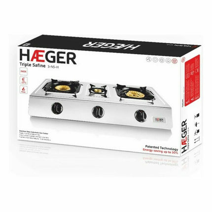 Gaskocher Haeger 3-N5-H Edelstahl
