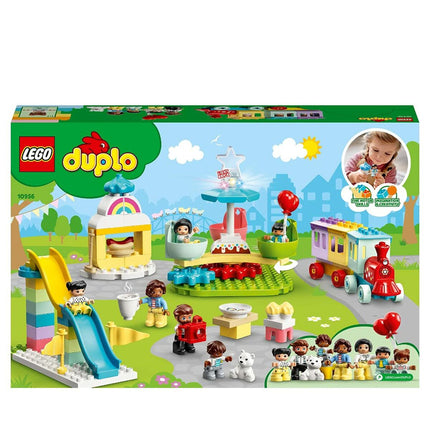Konstruktionsspiel Lego DUPLO Town Amusement Park - Train, Carousel and Ferris Wheel