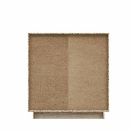 Möbel zur Lagerung natürlich Holz Weiß (88,9 x 34,2 x 88,1 cm)