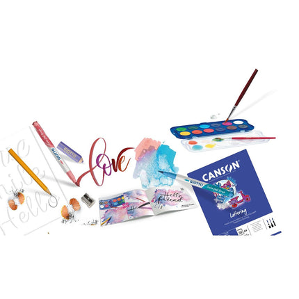 Zeichenset Giotto Art Lab Fancy Lettering 45 Stücke Bunt