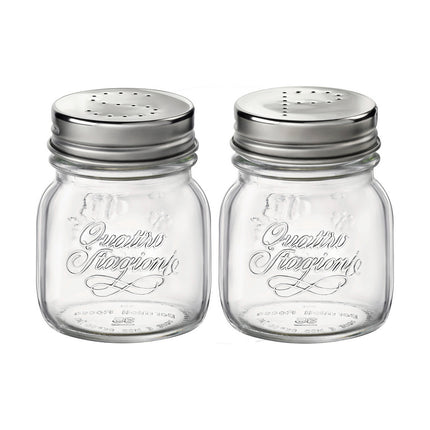 Set Salz- und Pfefferstreuer Bormioli Rocco Quattro Stagioni Durchsichtig Glas 150 ml