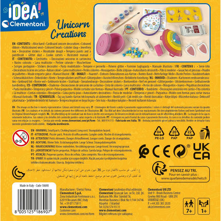 Knetspiel Clementoni Unicorn Creations