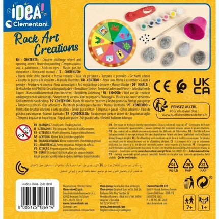 Bastelspiel Clementoni Pebble creations (FR) Bunt