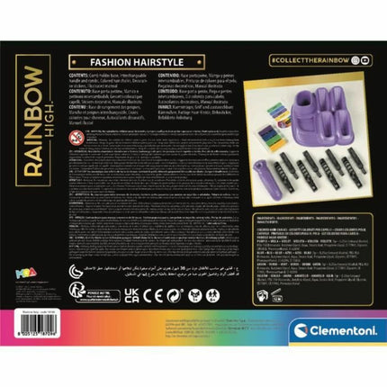 Zeitlich begrenzter Farbstoff Clementoni Rainbow High Kinderfrisierset