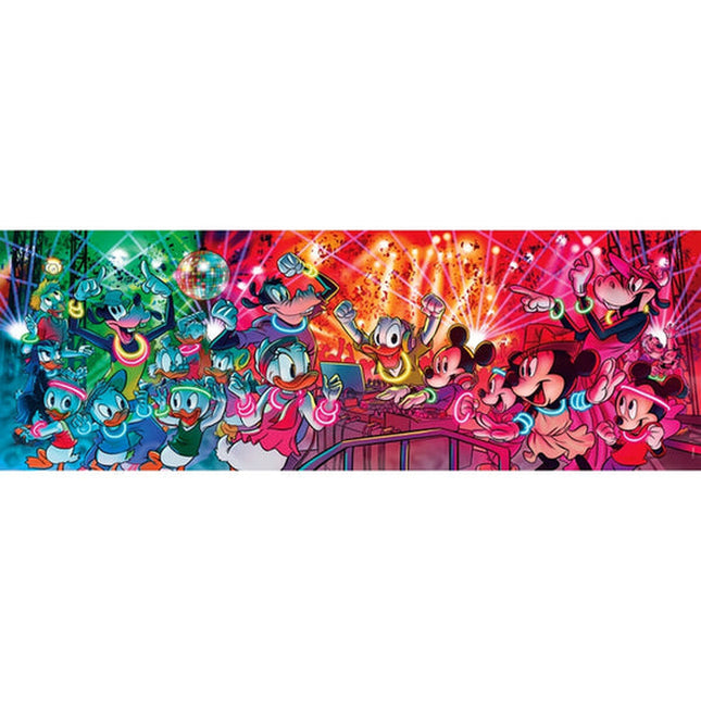 Puzzle Mickey Mouse Clementoni 39660 Panorama: Disney Disco 1000 Stücke