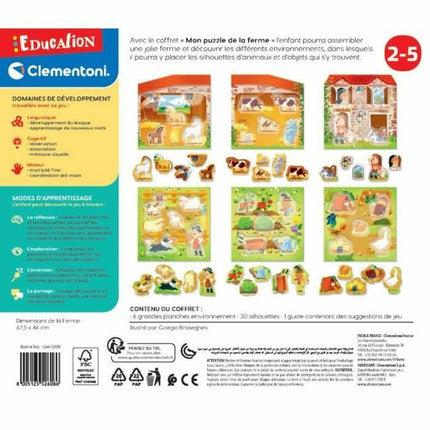 Lernspiel Clementoni Mon Puzzle de la Ferme (FR) Bunt (30 Stücke)