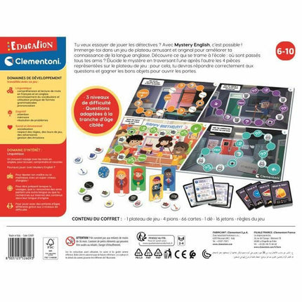Tischspiel Clementoni Mystery English (FR)