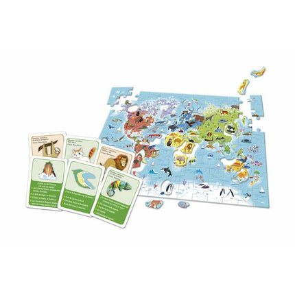 Puzzle Clementoni Descubramos el mundo 124 Stücke 37 x 28,1 x 5,5 cm ES