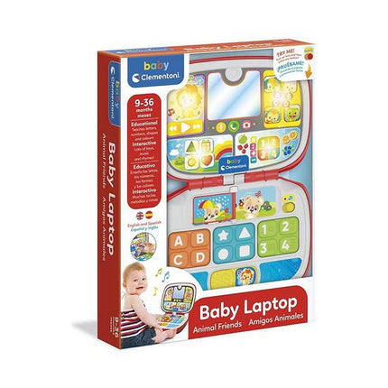 Pädagogisches Spielzeug Clementoni Baby Friends Animals Laptop (23 x 30 x 6 cm)