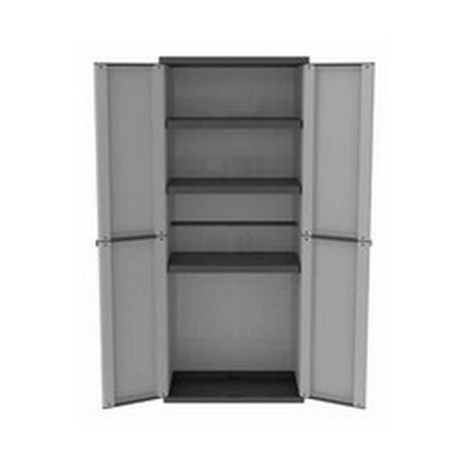 Schrank Terry jline268 Schwarz/Grau Harz (68 x 37,5 x 163,5 cm)