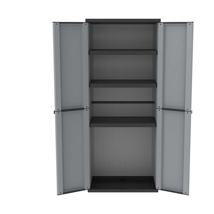 Schrank Terry jline268 Schwarz/Grau Harz (68 x 37,5 x 163,5 cm)