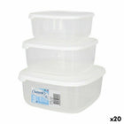 3 Lunchbox-Set Tontarelli Family Weiß 20 x 20 x 9,4 cm (20 Stück)