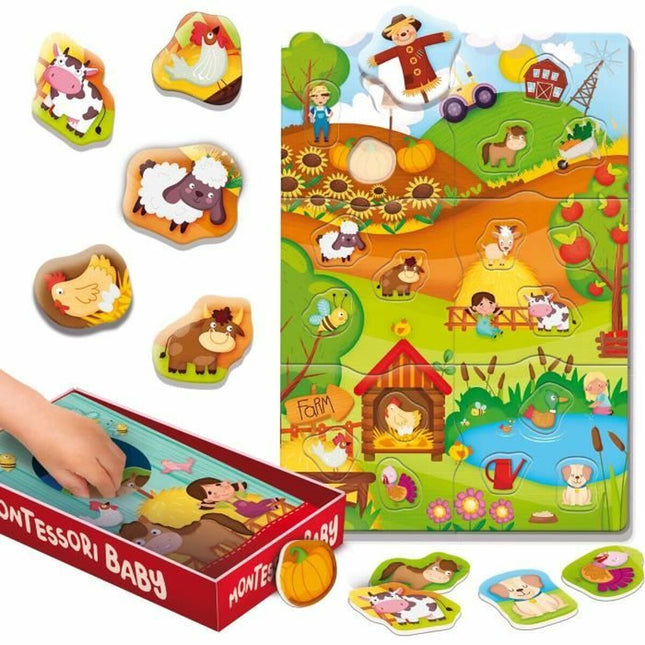 Lernspiel Lisciani Giochi The Farm Bunt (18 Stücke)