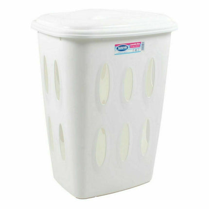 Korb für schmutzige Wäsche Tontarelli Laundry mit Deckel 45 L Weiß 41 x 33,2 x 54,5 cm
