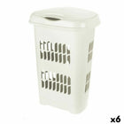 Wäschekorb Tontarelli GR37533 50 L Weiß 50 L 46 x 34 x 64 cm (6 Stück)