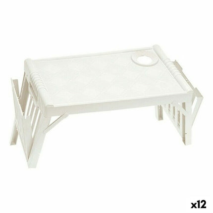 Klapptablett für das Bett Tontarelli Life Beige 52 x 32 x 25 cm (12 Stück)