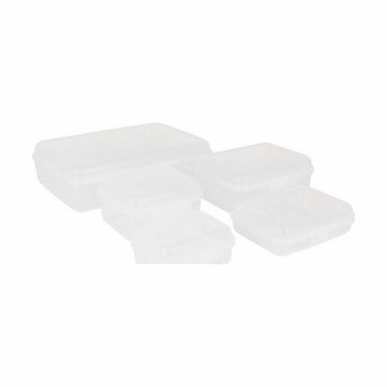 5 Lunchbox-Set Tontarelli Fill box rechteckig Weiß 29,5 x 20,2 x 8,6 cm (12 Stück)