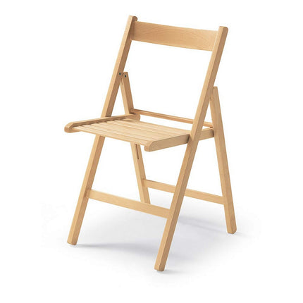 Gepolsterte Campingstuhl Holz Braun (79 x 42,5 x 47,5 cm)
