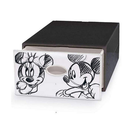 Schubladenschrank Domopak Living Mickey & Minnie Kunststoff Dunkelgrau (28 x 40 x 15 cm)