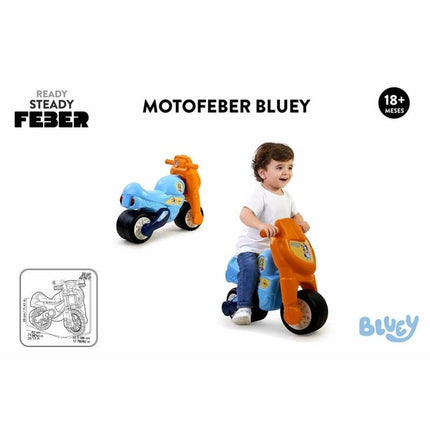 Rutschauto Feber 62 cm Motorrad Bunt