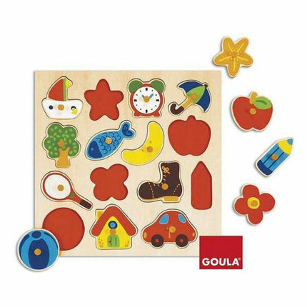 Puzzle Diset Holz Formen (15 pcs)
