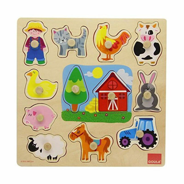Kinder Puzzle aus Holz Diset (12 pcs)
