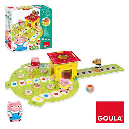 Spiel aus Holz Diset Goula 3 Little Pig (ES-PT-FR-IT-EN-CS)