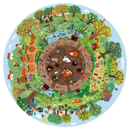 Puzzle Apli Biosphere kreisförmig 48 Stücke 50 cm