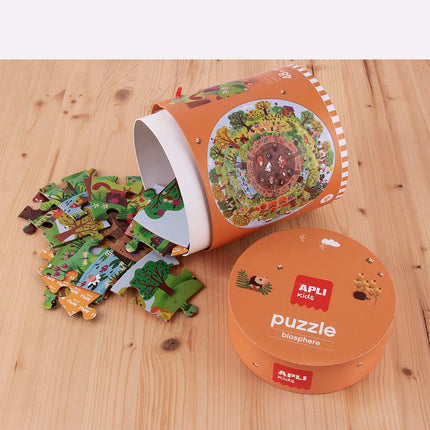 Puzzle Apli Biosphere kreisförmig 48 Stücke 50 cm