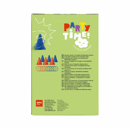 Geschicklichkeitsspiel Apli Party Time Ringe Kegel