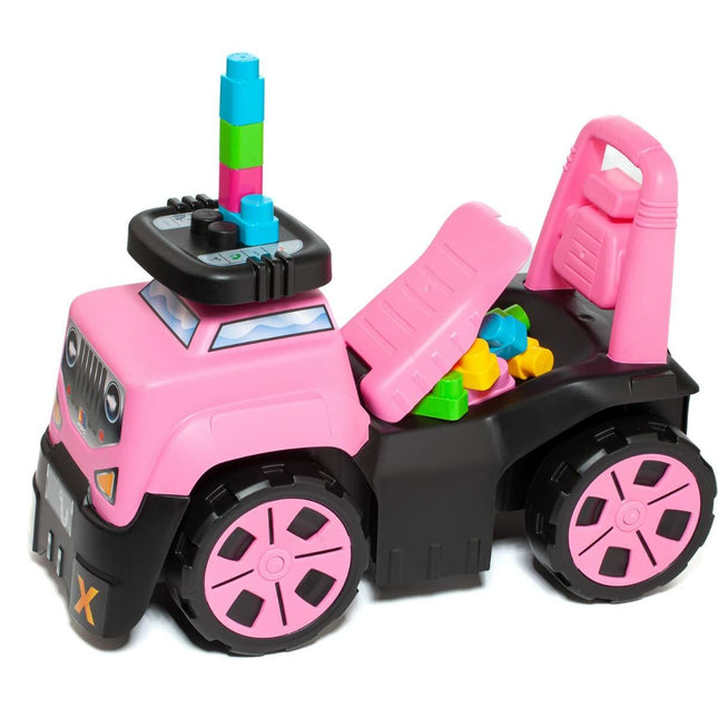 Rutschauto Moltó 3x1 Wheels & Blocks Rosa 89 cm 10 Stücke