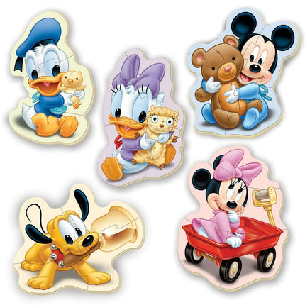 Set mit 5 Puzzeln   Mickey Mouse