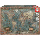 Puzzle Educa World Map History 8000 Stücke