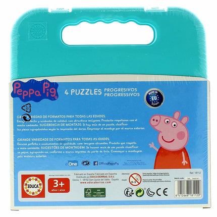 Set mit 4 Puzzeln Educa Peppa Pig Progressive (6-9-12-16 pcs)
