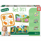 Puzzle Educa 3 in 1 Bunt