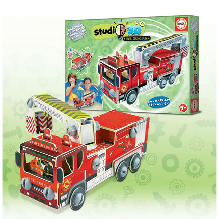 3D Puzzle Educa Studio 3D (FR) Feuerwehrauto 57 Stücke