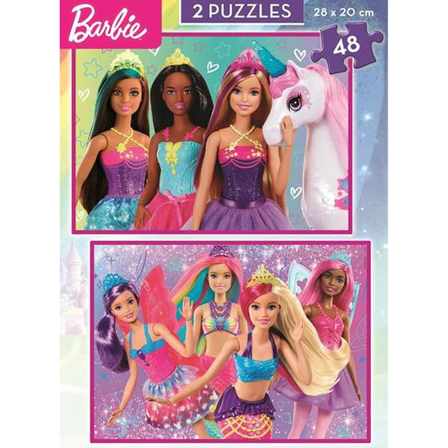 Puzzle Barbie 48 Stücke 2 Stück